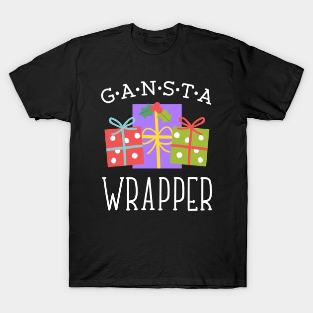 Gansta Wrapper Christmas Gift Boxes T-Shirt by Whimsical Frank